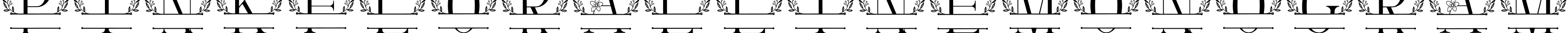 Pink Floral Line Monogram字体预览图