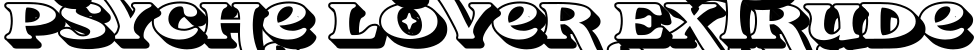 Psyche Lover Extrude字体预览图