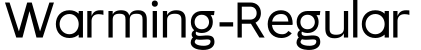 Warming-Regular字体预览图