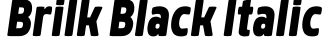 Brilk Black Italic字体预览