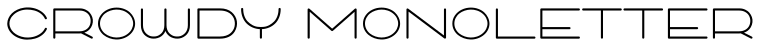 Crowdy Monoletter字体预览图
