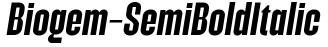 Biogem-SemiBoldItalic字体预览图