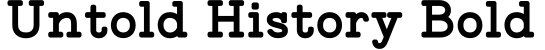 Untold History Bold字体预览图