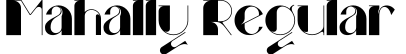 Mahally Regular字体预览图