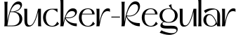 Bucker-Regular字体预览图