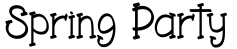 Spring Party字体预览图