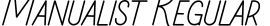 Manualist Regular字体预览图
