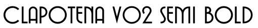 Clapotena V02 Semi Bold字体预览