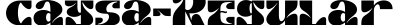 caysa-Regular字体预览