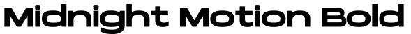 Midnight Motion Bold字体预览图