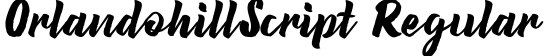 OrlandohillScript-Regular字体预览