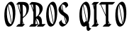 OPROS QITO字体预览图