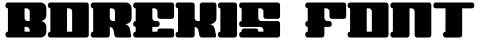 Borekis Font字体预览图