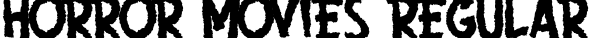 Horror Movies Regular字体预览图