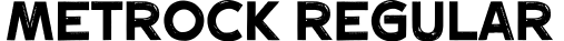 Metrock Regular字体预览图