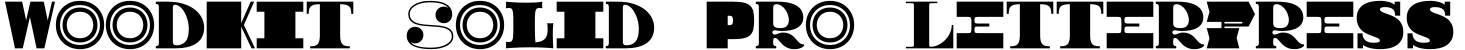 Woodkit Solid Pro Letterpress字体预览图