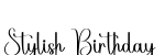 Stylish Birthday字体预览图