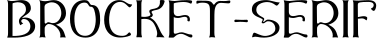 Brocket-Serif字体预览图