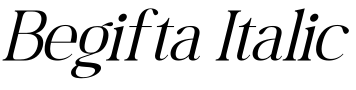 Begifta Italic字体预览