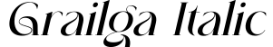 Grailga Italic字体预览
