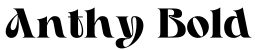 Anthy Bold字体预览