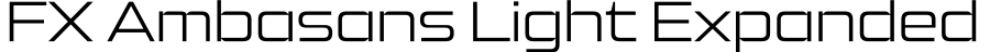 FX Ambasans Light Expanded字体预览图