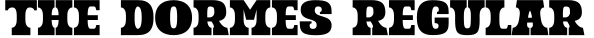 The Dormes Regular字体预览图