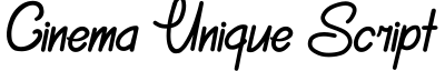 Cinema Unique Script字体预览