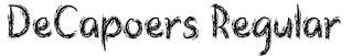 DeCapoers Regular字体预览图