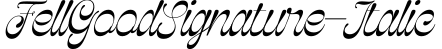 FellGoodSignature-Italic字体预览图