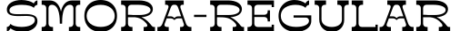 Smora-Regular字体预览图