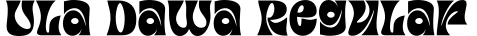 Ula Dawa Regular字体预览图