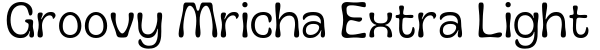 Groovy Mricha Extra Light字体预览图