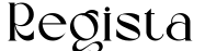 Regista字体预览