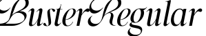 Buster Regular字体预览图