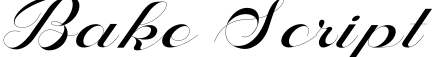 Bake Script字体预览图
