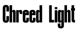 Chreed Light字体预览