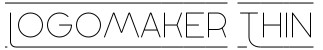 Logomaker Thin字体预览图