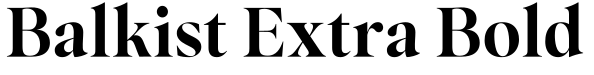 Balkist Extra Bold预览字体图片