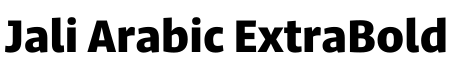 Jali Arabic ExtraBold预览图片