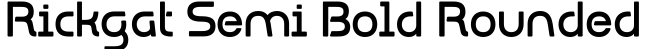 Rickgat Semi Bold Rounded预览图片