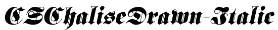 CSChaliseDrawn-Italic预览字体图片