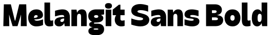 Melangit Sans Bold预览图片