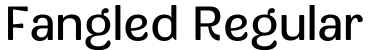 Fangled Regular字体预览图