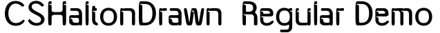 CSHaltonDrawn-Regular Demo字体预览图