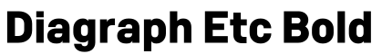 Diagraph Etc Bold预览字体图片