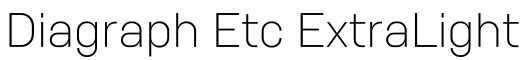 Diagraph Etc ExtraLight预览字体图片