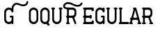 GoquRegular字体预览
