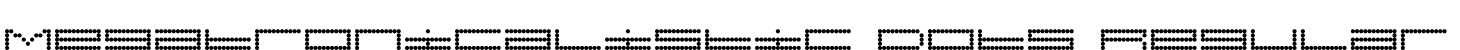 Megatronicalistic Dots Regular字体预览图
