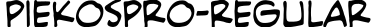 PiekosPro-Regular字体预览图